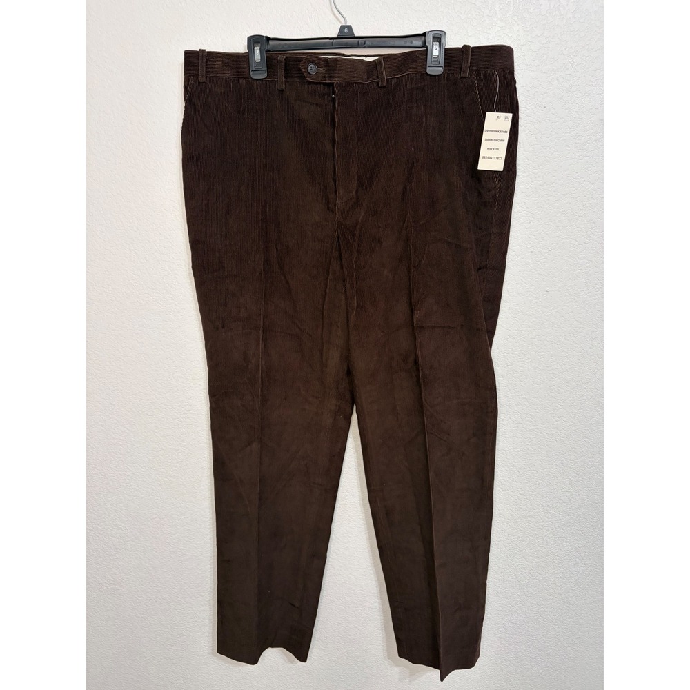Lauren Ralph Lauren Dewhurst Mens Corduroy Pants Dark Brown 40x32 DWHRPKKX0164 - Picture 2 of 6